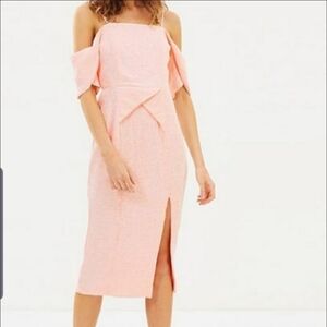 NEW Elliatt Blush Pink Off Shoulder Dress